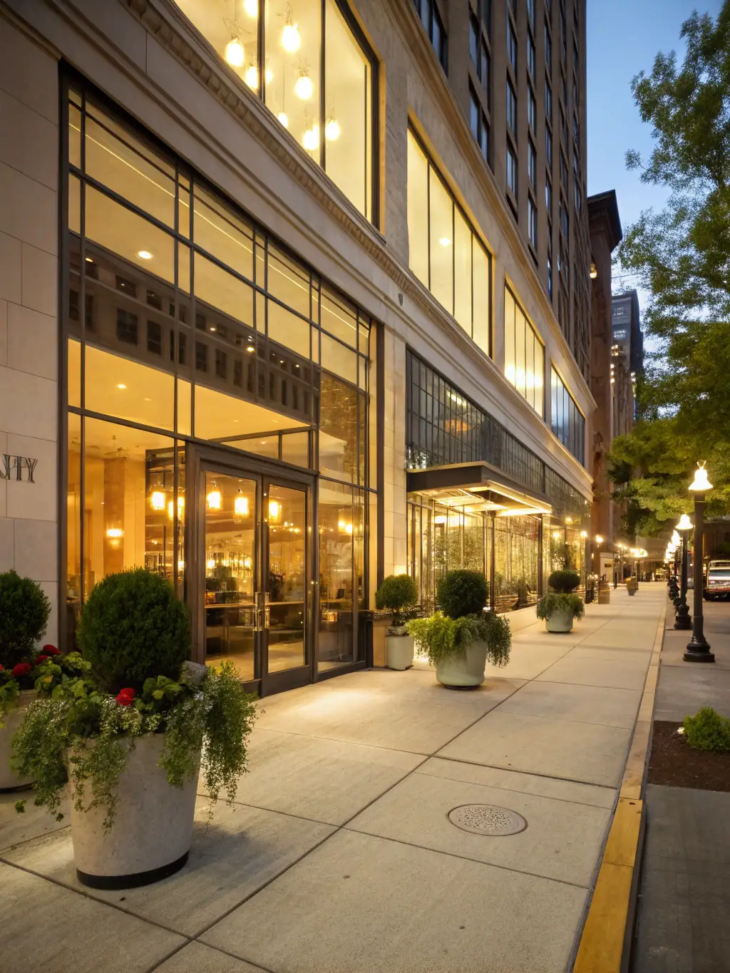 A commercial building in El Dorado Hills with a spotless exterior, attracting customers after Pressure Washing El Dorado Hills' service.
