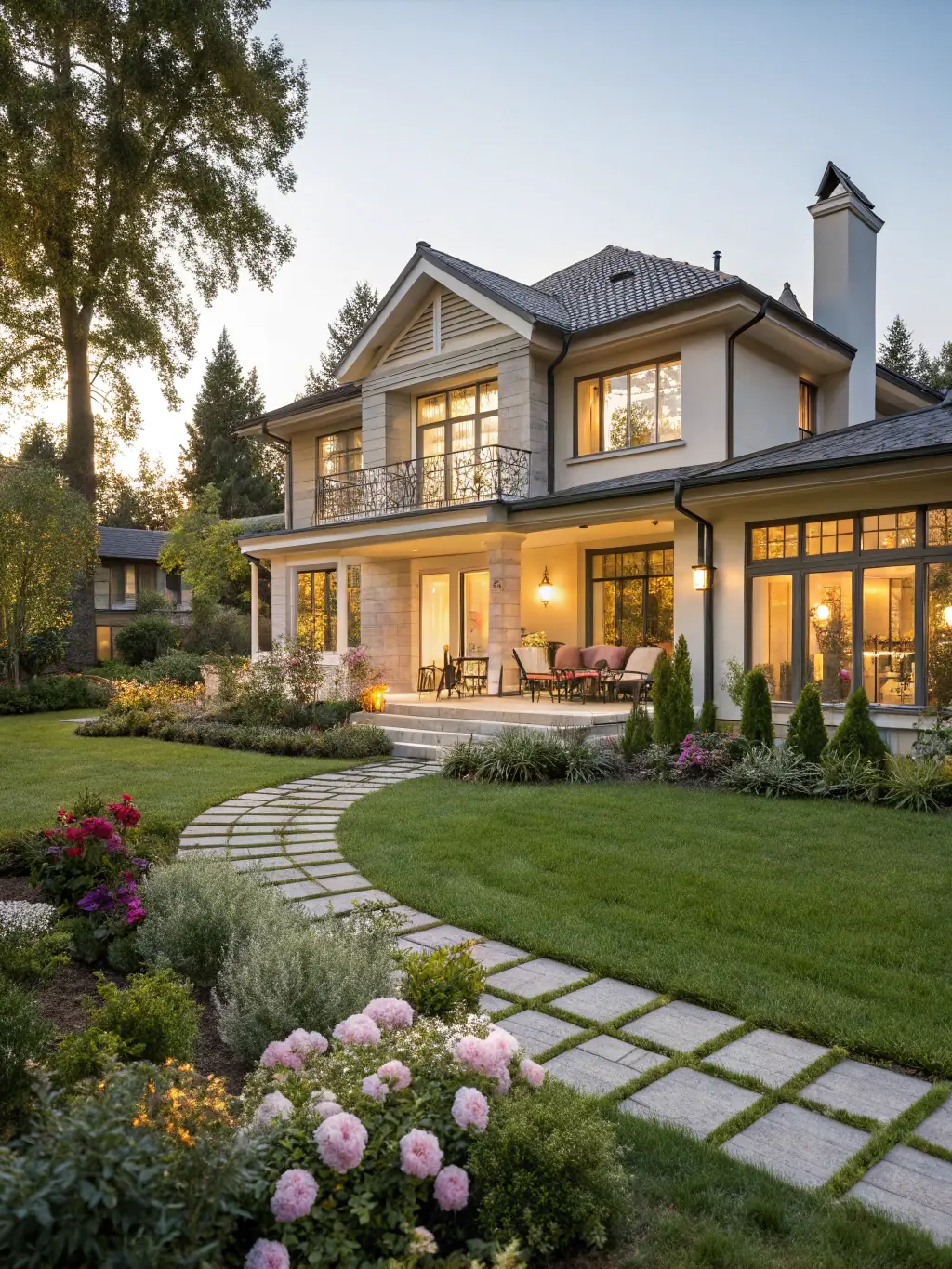 A clean, bright house with freshly washed siding in El Dorado Hills, showcasing the transformation after Pressure Washing El Dorado Hills' service.